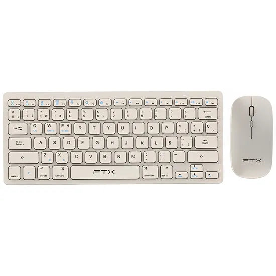 KIT TECLADO+MOUSE WIRELESS FTX GK03 GOLD ESPAÑOL Product