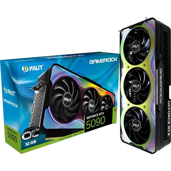 VGA PALIT RTX5090 GAMEROCK OC 32GB/GDDR7/2527MHZ/3FAN NE75090S19R5-GB2020G Product