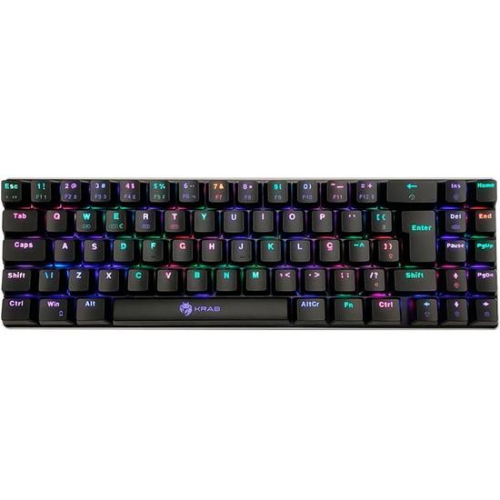 Teclado Bluetooth Quanta Krab Inferno KBMGK50 RGB