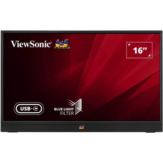 MONITOR PORTATIL 16"" VIEWSONIC VA1655 FHD IPS/60HZ/7MS/8B/SPEAKER/USB-C/MINI HDMI/ESTUCHE Product