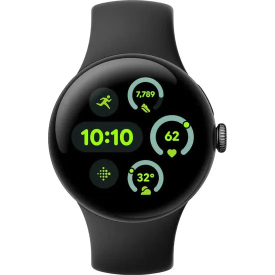 RELOJ GOOGLE PIXEL WATCH 3 WIFI 41MM/OLED/WEAR OS/GOOGLE AI/SNAPDRAGON W5+/MATTE BLACK Product