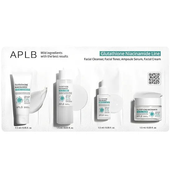 KIT SACHET APLB GLUTATHIONE NIACINAMIDE SKIN CARE 4PCZ