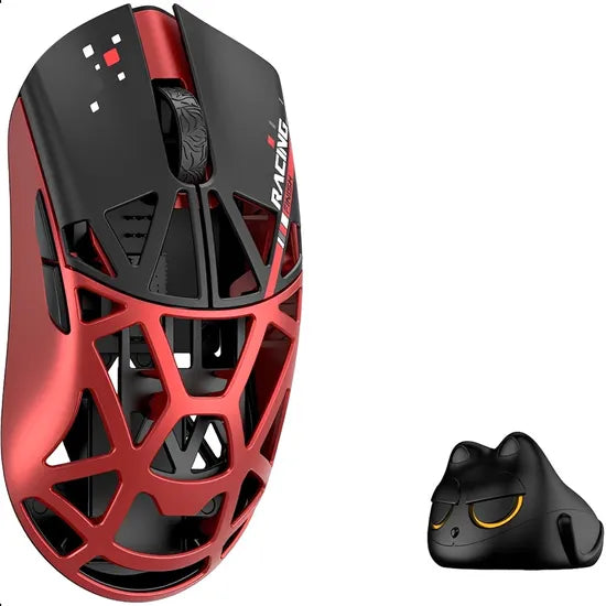 MOUSE WIRELESS MAGNESIUM WLMOUSE BEAST X MINI PRO 8K OMRON OPTICALS RED&BLACK