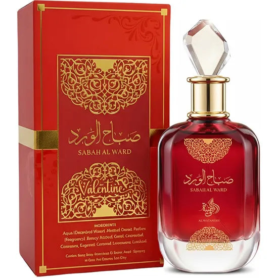 PERFUME  AL WATANIAH SABAH AL WARD VALENTINE EDP - 100ML FEMENINO