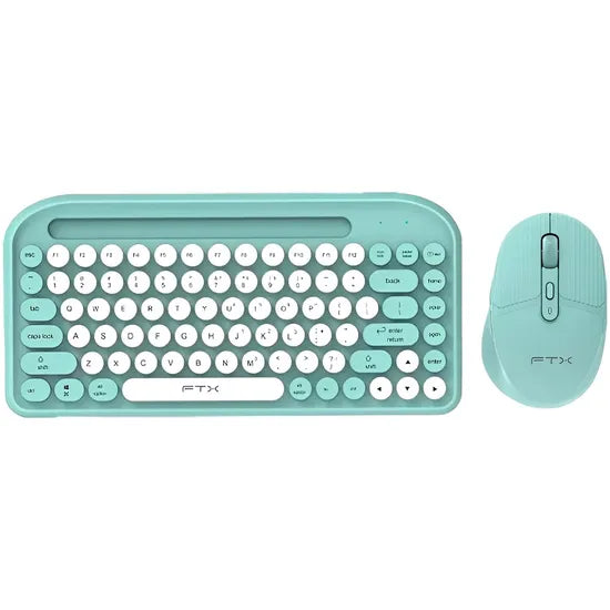 KIT TECLADO+MOUSE WIRELESS FTX FTXGK01 BT GREEN PORTUGUES Product