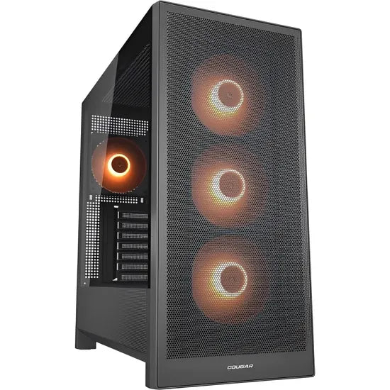 GABINETE COUGAR MX230 RGB 4FAN BLACK