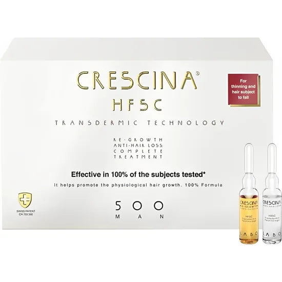 CRESCINA AMPOLLA ANTICAIDA P/CABELLO HSFC-500 MAN CAJA10+10 AMPOLLA 3.5ML Product