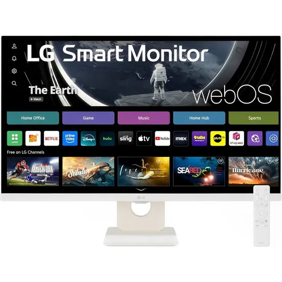 MONITOR SMART 27"" LG 27SR50F-W FHD IPS/60HZ/5MS/8B/HDR/SPEAKER/AIRPLAY/BT/HDMI/USB/WHITE Product