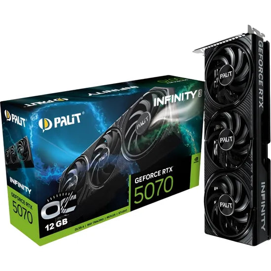 PLACA DE VIDEO PALIT RTX5070 INFINITY 3 OC 12GB/GDDR7/2542MHZ/3FAN NE75070S19K9-GB2050S Product