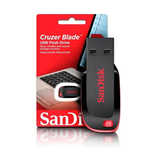 PENDRIVE 128GB SANDISK Z50 CRUZER BLADE BLACK (SDCZ50-128G-B35)