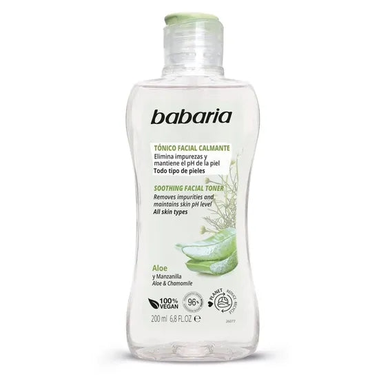 TONICO FACIAL BABARIA  ALOE VERA Y MANZANILLA 200ML Product