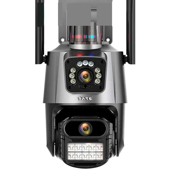 CAMARA IP SATELLITE 2CAM/4MP A-CAM009D EXT/WIFI/IP66/GRIS Product
