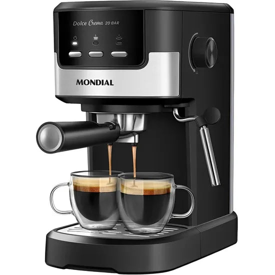 CAFETERA MONDIAL EXPRESSO DOLCE CREMA 20 BAR C-20-EC /1.2L/220V/BLACK Product