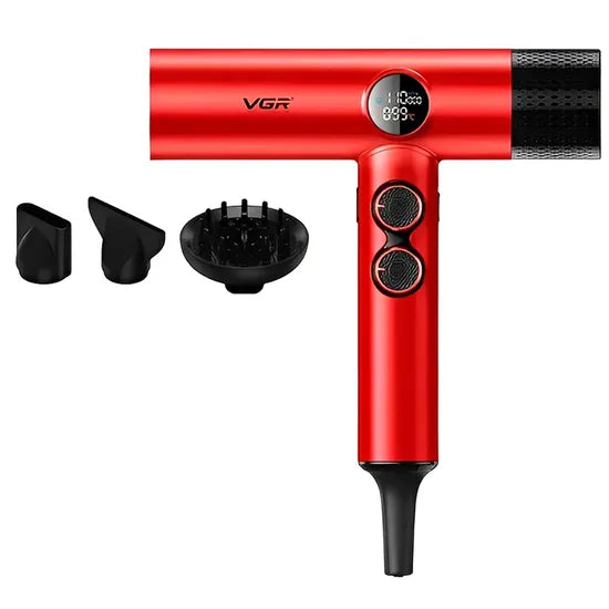 SECADOR VGR PROFESSIONAL HAIR DRYER V-401 1200W/RED/220V Product
