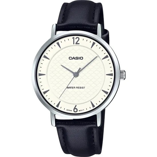 RELOJ CASIO LTP-VT04L-7A2DF SILVER/WHITE/BLACK LEATHER Product