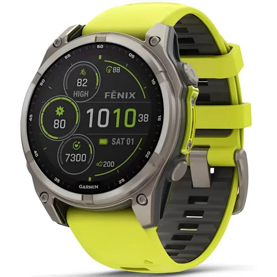 RELOJ GARMIN FENIX 8 SOLAR SAPPHIRE 47MM YELLOW TITANIUM 010-02906-20