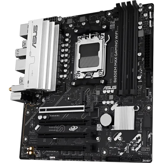 PLACA MADRE ASUS AM5 B650EM MAX GAMING WIFI HDMI/DP/USB3.2/3M.2/DDR5/ATX Product