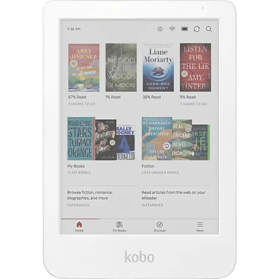 TABLET E-READER KOBO CLARA COLOUR 6"" 16GB/WATERPROOF/WHITE (KINDLE) Product