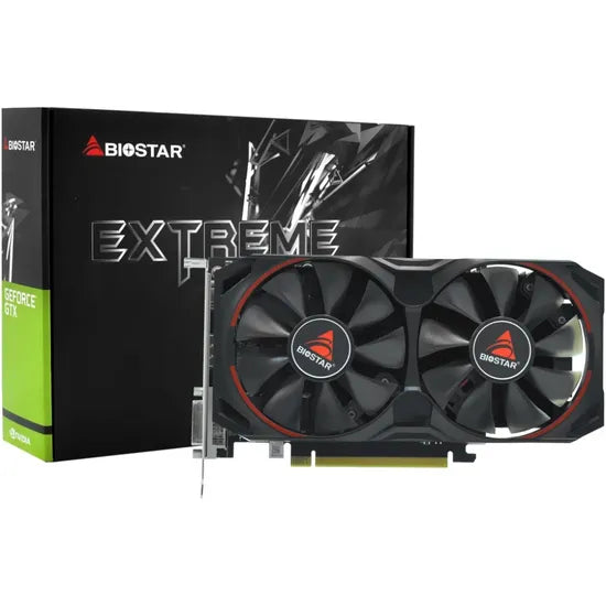 PLACA DE VIDEO BIOSTAR GTX1050 TI EXTREME GAMING 4G/GDDR5/1392MHZ/2FAN VN1055TF41