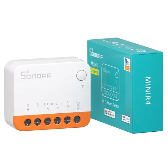 INTERRUPTOR SMART SONOFF MINIR4 WIFI/10A/ALEXA/GOOGLE