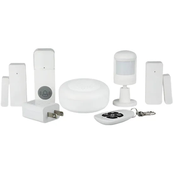KIT SISTEMA DE SEGURIDAD P/HOGAR SMART MOES JMWAS1-EN WIFI/TUYA/WHITE Product