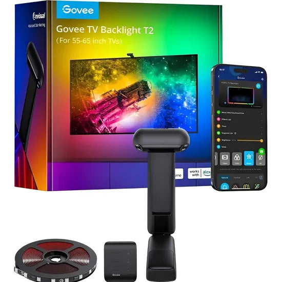 LED RGB P/TV GOVEE TV BACKLIGHT T2 H605C 55""-65""/DUAL CAM/3.6M/60LEDS-M/WIFI/BT