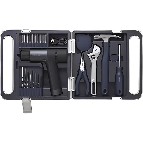 KIT DE HERRAMIENTAS CON TALADRO INALÁMBRICO SIN ESCOBILLAS 12V HOTO BY XIAOMI QWDZGJ001 Product
