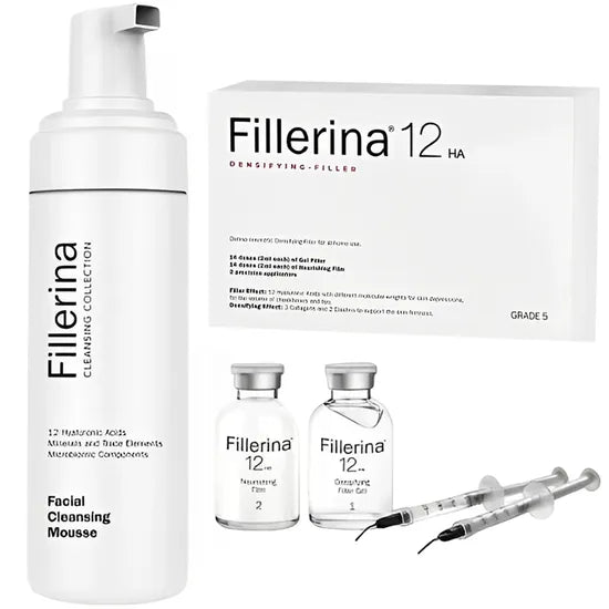 FILLERINA N`5 12HA KIT 2 AMPOLLAS + MOUSSE LIMPIEZA FACIAL 150ML Product