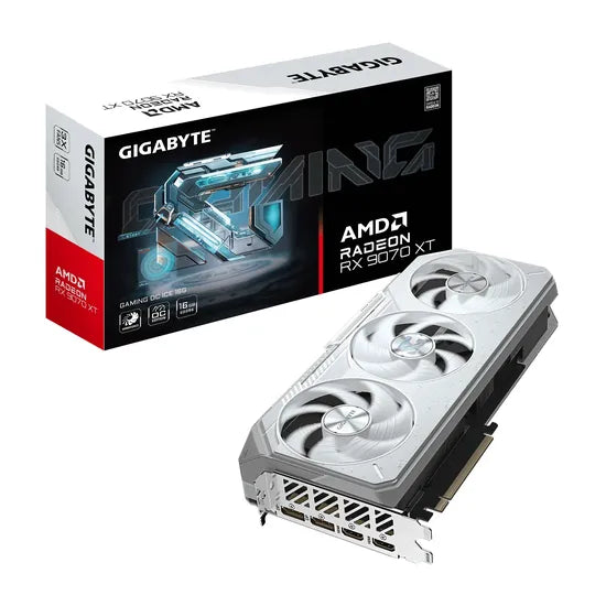 PLACA DE VIDEO GIGABYTE RADEON RX9070 XT GAMING OC ICE 16GB/3FAN GV-R907XGAMINGOCICE-16GD 3GTA.BR-PY