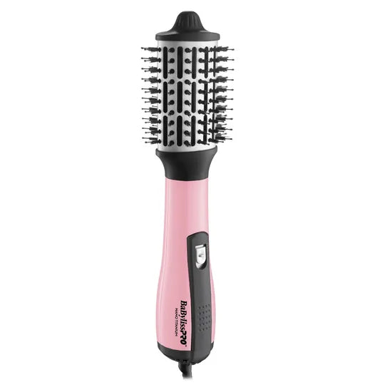 CEPILLO SECADOR BABYLISS PRO HOT AIR BRUSH IONIC 2.5"" 220V BNTHB250UZ PINK 74108499301