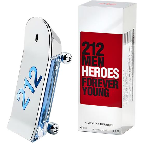 Perfume Carolina Herrera 212 Men Heroes Forever Young Eau de Toilette Masculino 90ML