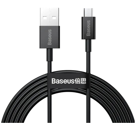 CABLE USB-A / MICRO USB BASEUS CAMYS-A01 SUPERIOR 2A 2M BLACK 1 AÑO GTA Product