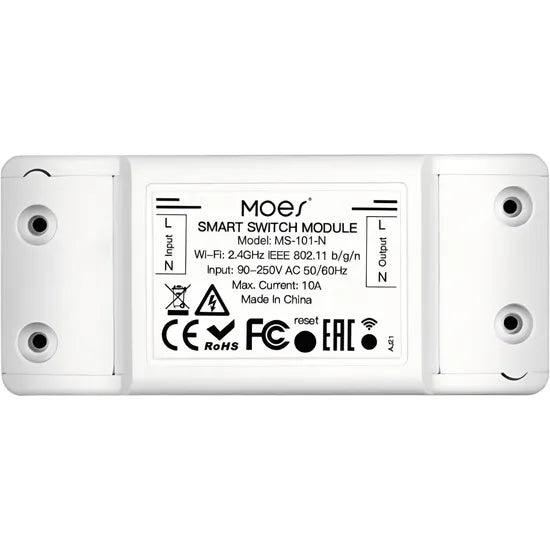 MÓDULO INTERRUPTOR SMART MOES WIFI+BLUETOOTH WM-101N-MS (MS-101-N) 10A