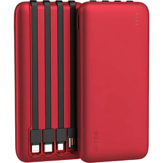CARGADOR PORTÁTIL G-TIDE POWERBANK P1 10.000MAH RED Product