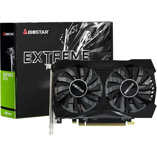 PLACA DE VIDEO BIOSTAR GTX1050 EXTREME GAMING 4G/GDDR5/1455MHZ/2FAN VN1055XF41