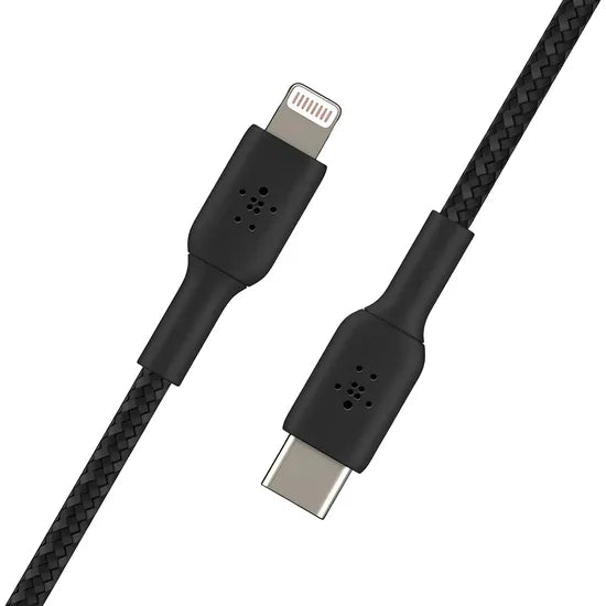 CABLE BELKIN CAA004BT1MBK USB-C/LIGHTNING BRAIDED 1M BLACK Product