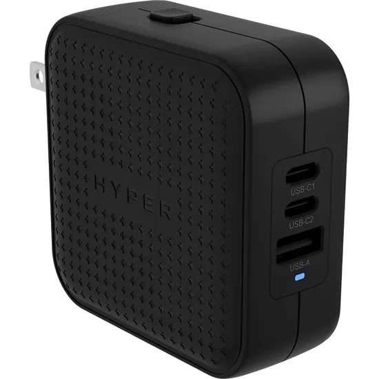 CARGADOR PARED HYPERJUICE 70W USB-C GAN TRAVEL CHARGER WITH 3 PORTS BLACK HJ1003BKWWGL Product