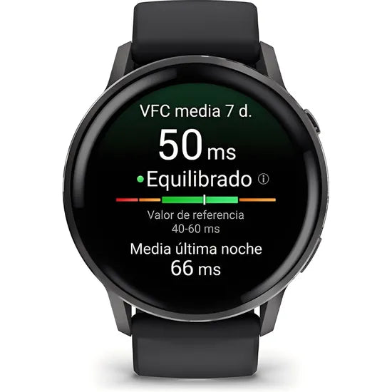 RELOJ GARMIN VENU 4 45MM SLATE - BLACK BAND 010-03014-00