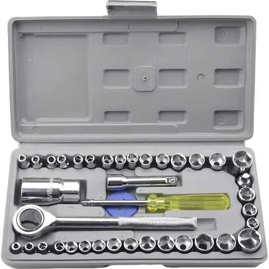 KIT HERRAMIENTAS D/DADOS NAPPO CON LLAVE CRICKET NHK-047 40PCS