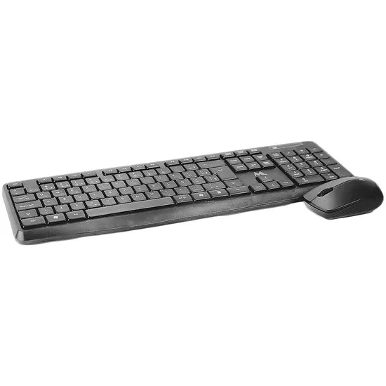 KIT TECLADO+MOUSE WIRELESS MTEK KM-5239 SLIM BLACK PORTUGUES