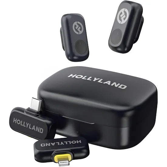 MICROFONO HOLLYLAND LARK A1 COMBO (2TX + 1RX USB-C + 1RX LIGHTNING) - ANATEL Product