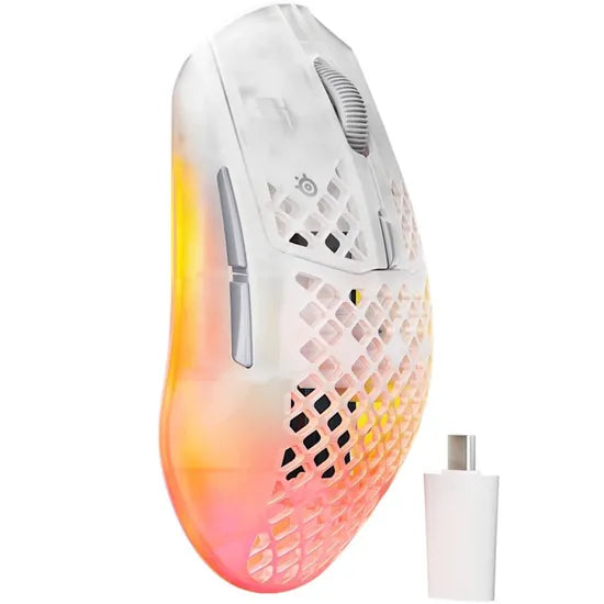 MOUSE WIRELESS STEELSERIES 62715 AEROX 3 GEN 2 RGB 4K/TRUEMOVE 26K/OPTICAL/GHOST