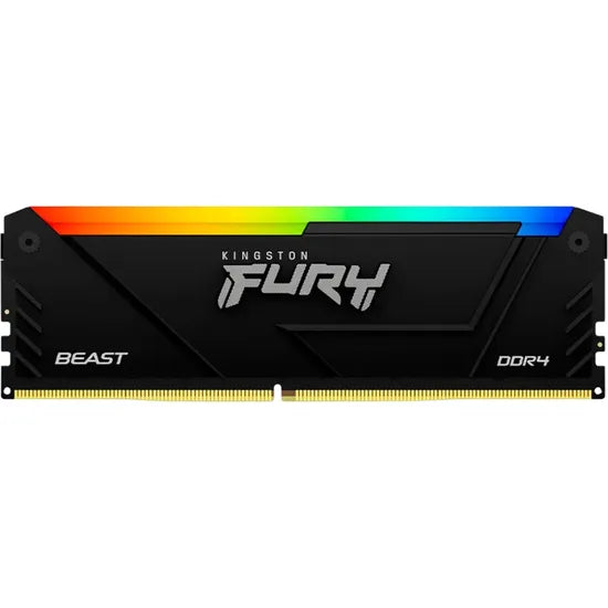 MEMORIA RAM DDR4 32GB/3200MHZ KINGSTON FURY BEAST KF432C16BB2A/32 RGB BLACK