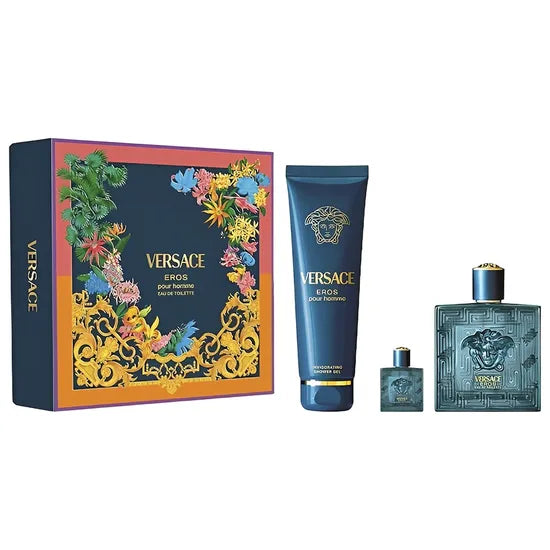 KIT PERF VERSACE POUR HOMME EDT 100ML+ SG 150ML + MINI - MASCULINO