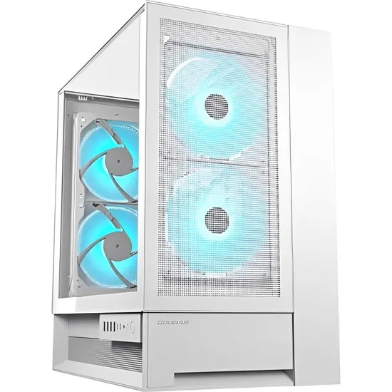 GABINETE COUGAR OMNYX ARGB MID-TOWER/4FAN/WHITE