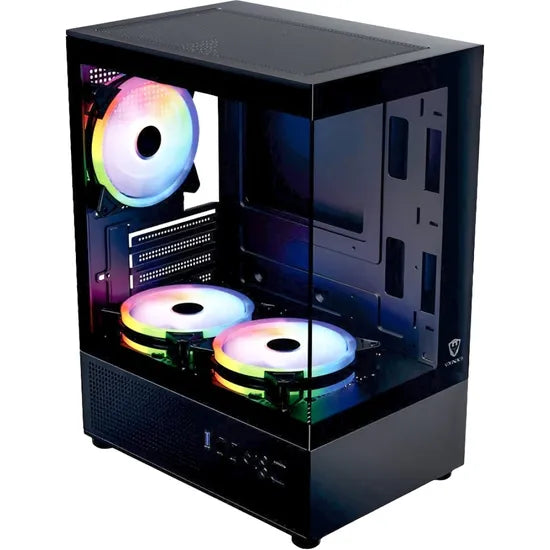 GABINETE SATELLITE GAMER K8501 3 FAN RGB M-ATX BLACK