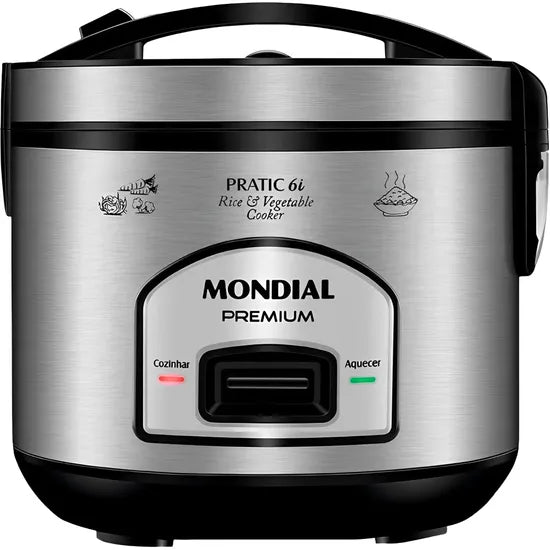 OLLA ELECTRICA P/ARROZ MONDIAL PE-43-6X 6TAZAS/500W/220V