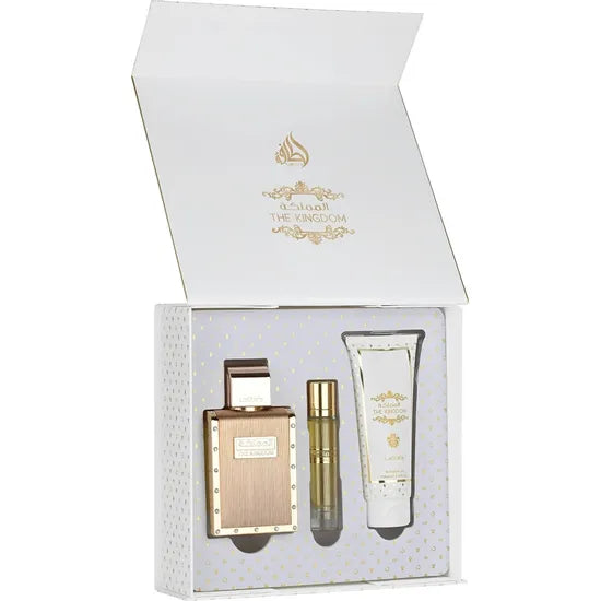 KIT PERF LATTAFA THE KING MAN 100ML + MINI 12ML + SG 100ML - MASCULINO Product