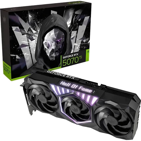 VGA GALAX RTX5070 TI HOF GAMING BLACK 16GB/GDDR7/2625MHZ/3FAN GB37XB-57IZN6MDCXHS Product
