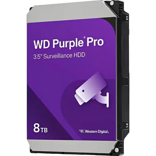 DISCO DURO 8TB INT 3.5"" SATA3 WD PURPLE PRO SURVEILLANCE 256MB 7200RPM WD8002PURP (GTA BRASIL)